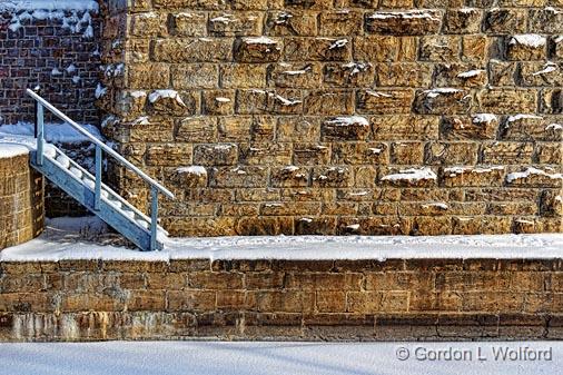 Canal Lock In Winter_04851.jpg - Photographed along the Rideau Canal Waterway at Smiths Falls, Ontario, Canada.